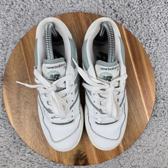 New Balance Womens 6.5B 550 White Juniper Leather Casual Lifestyle Daily Sneaker - Picture 5 of 15